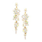 Bubble Stone Cluster Dangle Evening Earrings - ABGold - Earrings