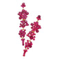 Bubble Stone Cluster Dangle Evening Earrings - Fuchsia - Earrings
