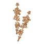Bubble Stone Cluster Dangle Evening Earrings - Lt Col Topaz - Earrings