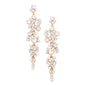 Bubble Stone Cluster Dangle Evening Earrings - RoseGold - Earrings