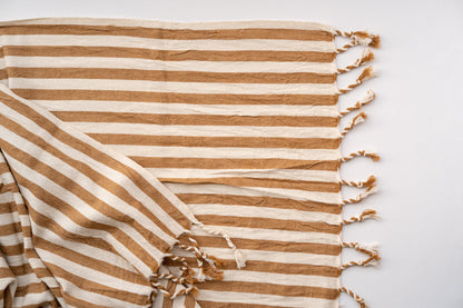 Girit Biscotto Cotton Linen Towel - - Towels