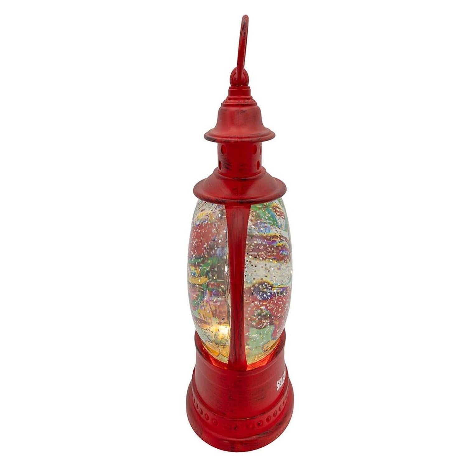 Kurt Adler 10-Inch Disney Lantern with Spinning Glitter Water - Default Title - Christmas Decor
