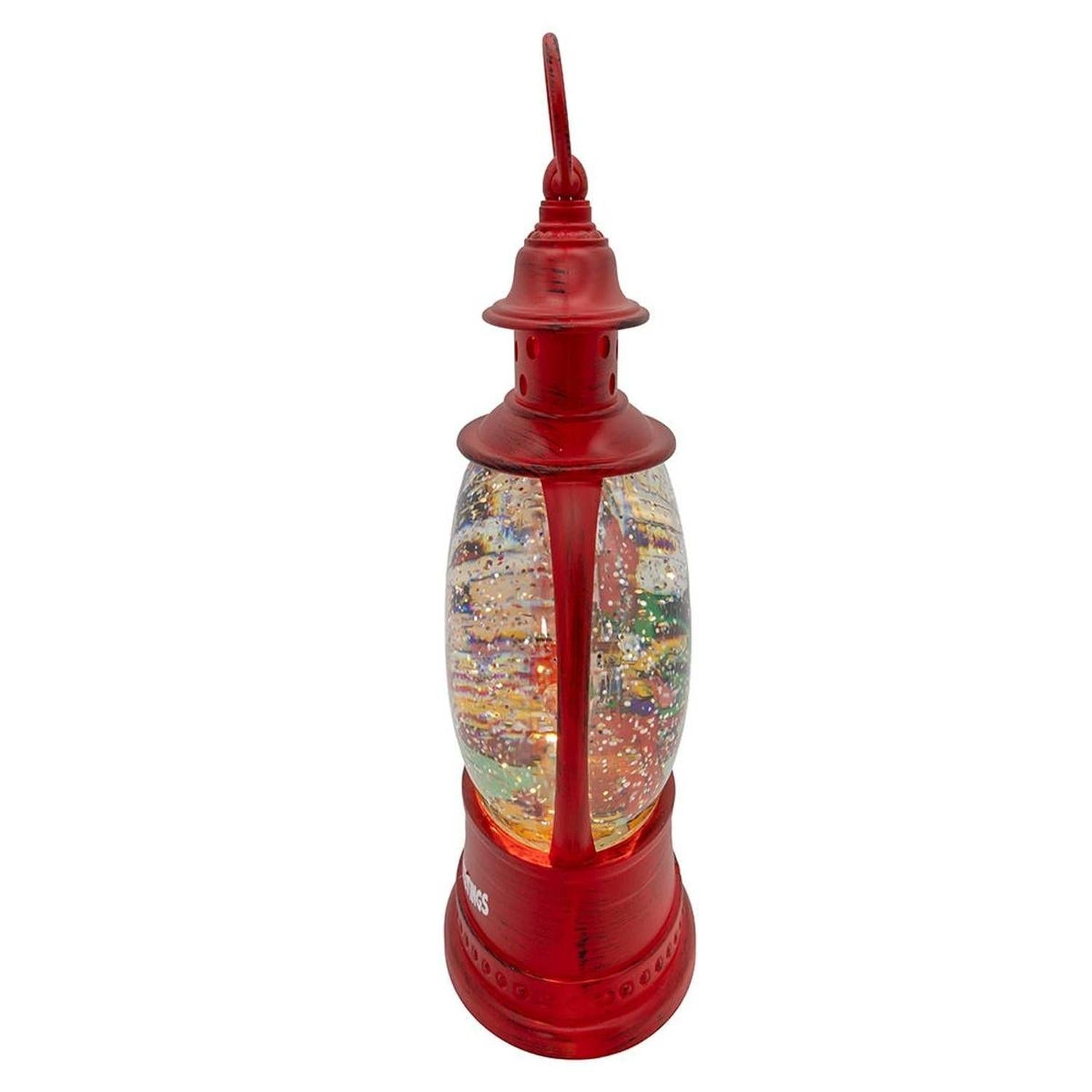 Kurt Adler 10-Inch Disney Lantern with Spinning Glitter Water - - Christmas Decor