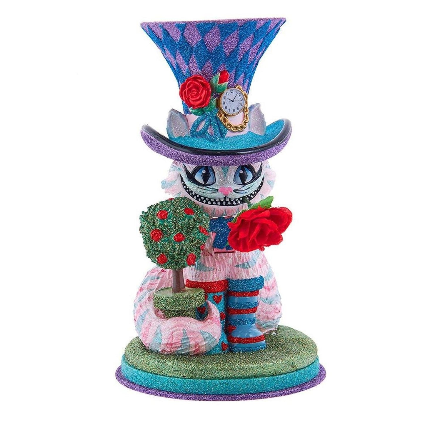 Kurt Adler 10-Inch Hollywood Nutcrackers Cheshire Cat Nutcracker- Michelle's aDOORable Creations- {{Product type}}