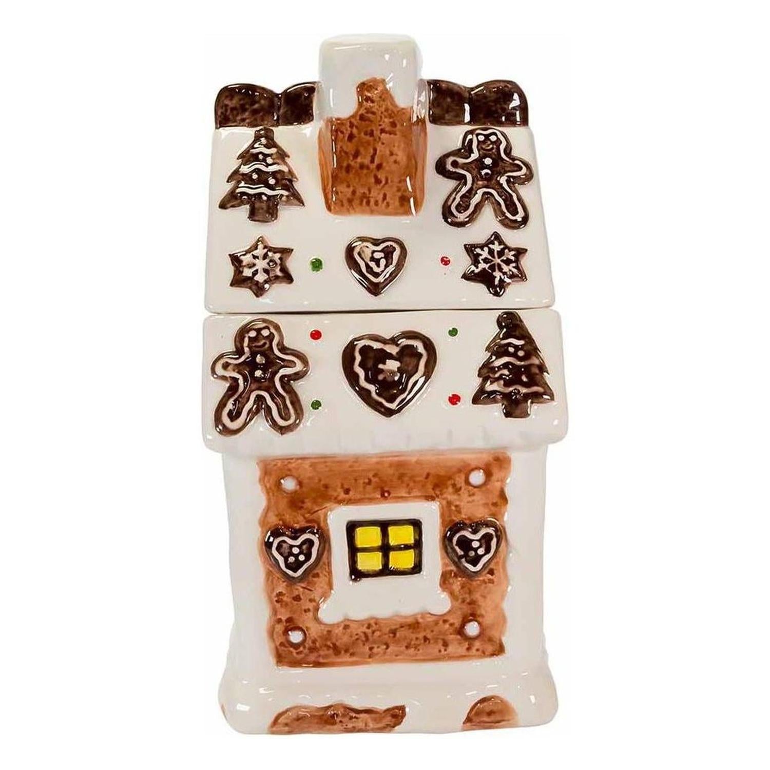 Kurt Adler 10.2" Gingerbread House Cookie Jar - - Christmas Decor