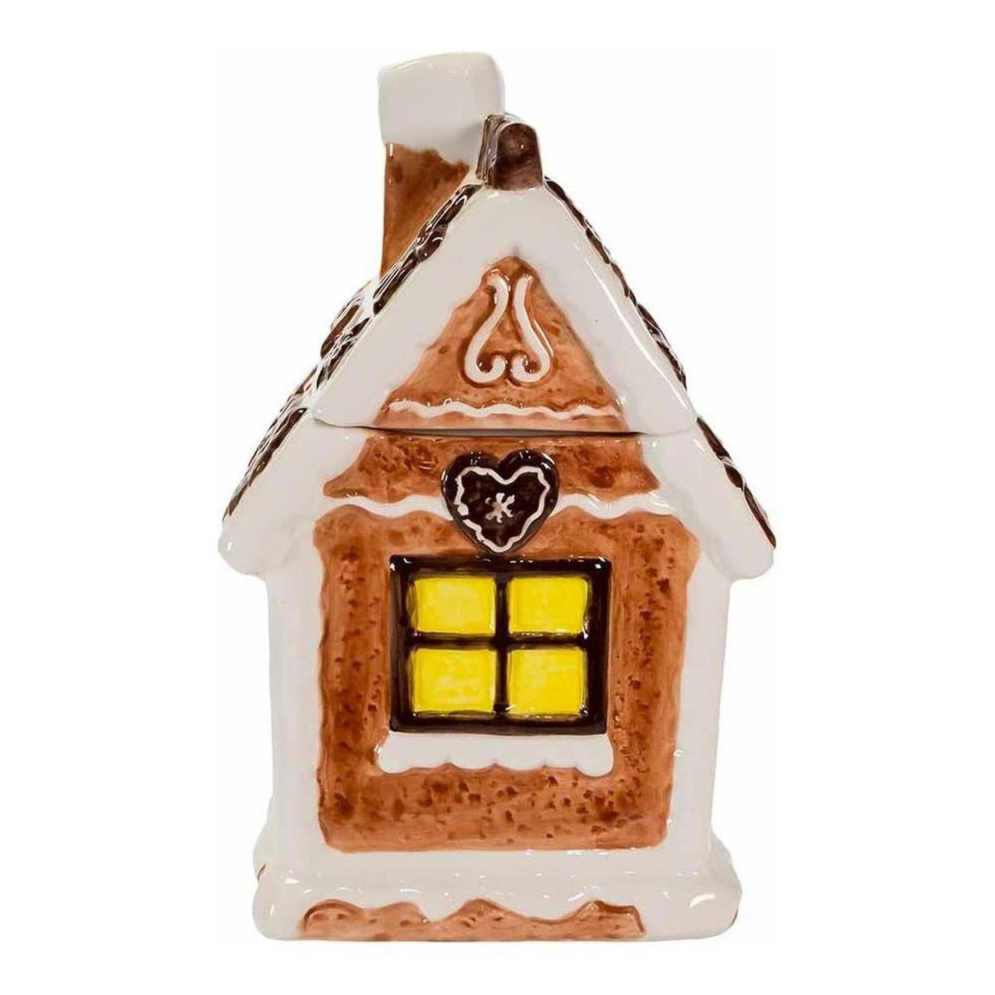 Kurt Adler 10.2" Gingerbread House Cookie Jar - - Christmas Decor