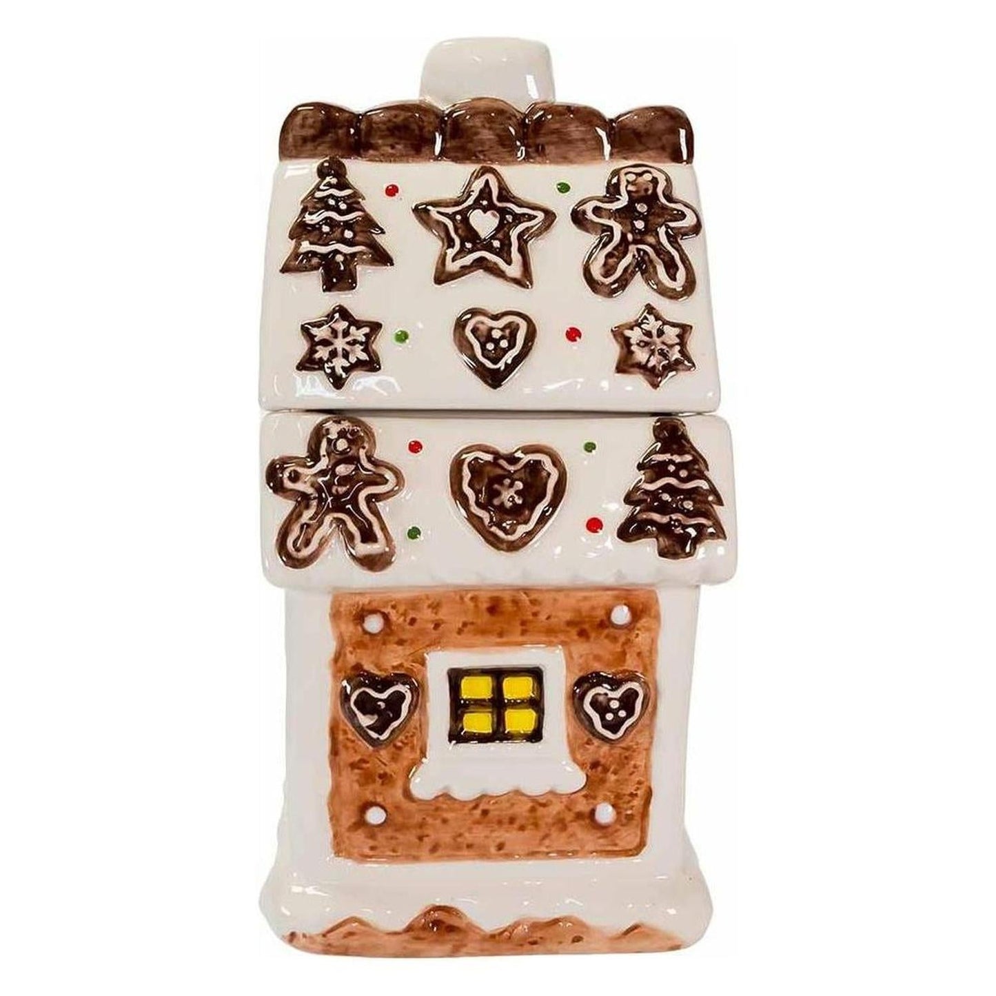 Kurt Adler 10.2" Gingerbread House Cookie Jar - - Christmas Decor