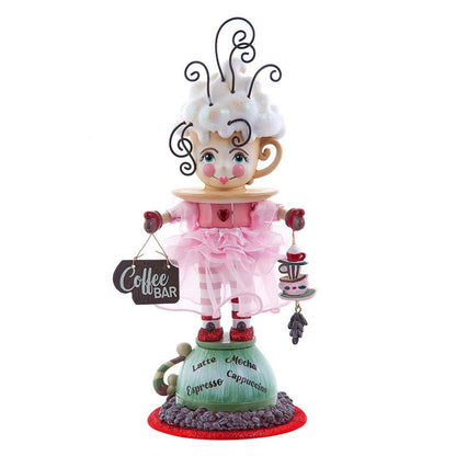 Kurt Adler 12-Inch Hollywood Nutcrackers Coffee Girl Nutcracker - - Nutcracker