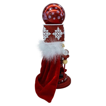 Kurt Adler 14.5-Inch Musical Red Soldier With Water Globe Nutcracker - - Nutcracker