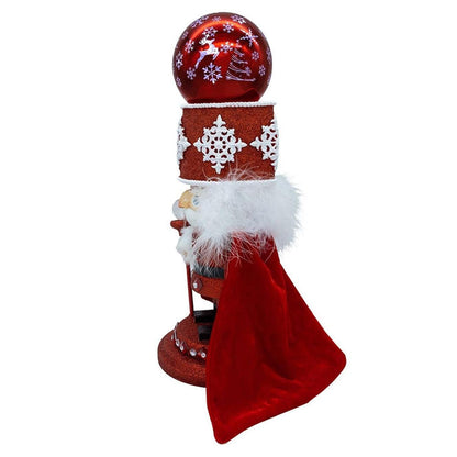 Kurt Adler 14.5-Inch Musical Red Soldier With Water Globe Nutcracker - - Nutcracker