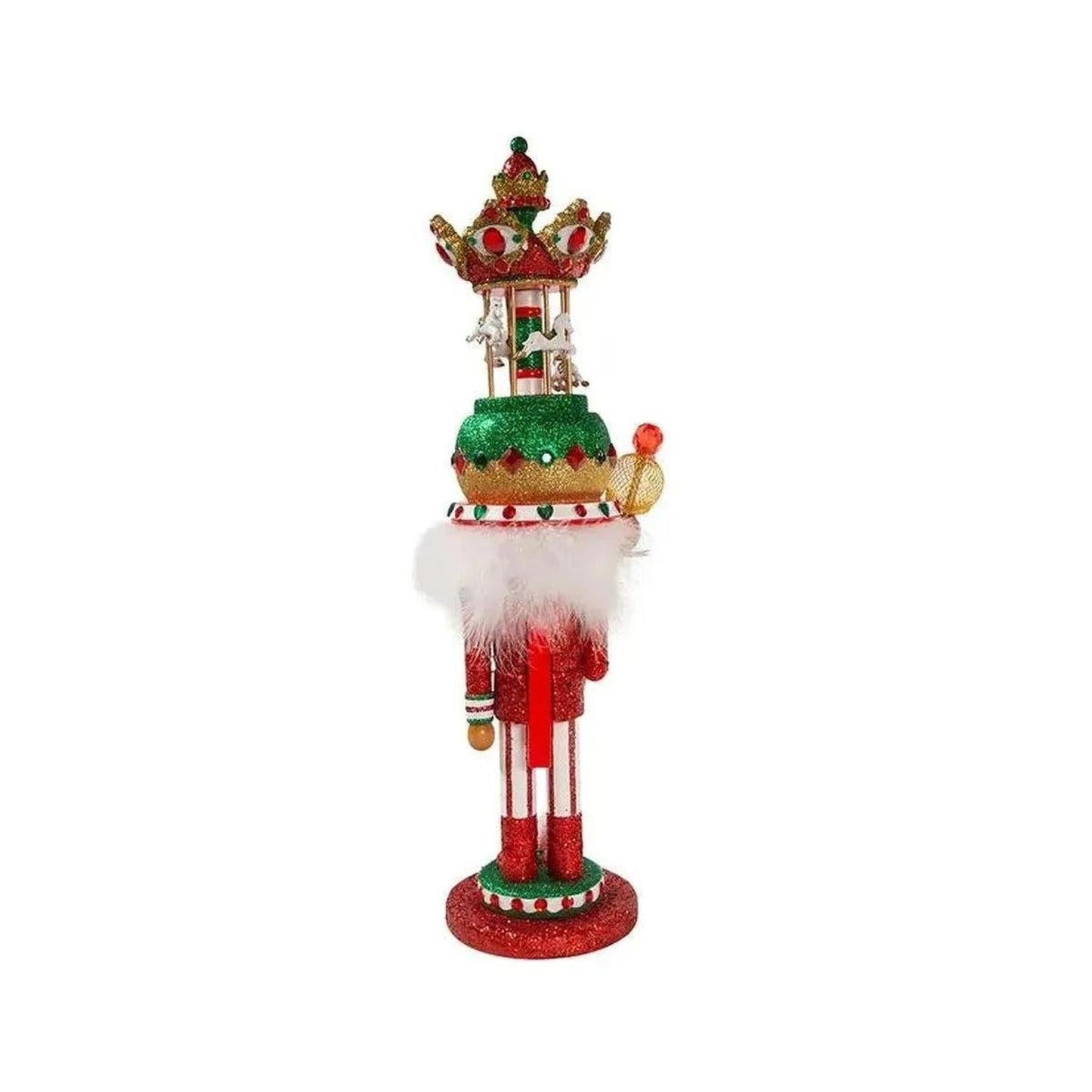 Kurt Adler 15" Hollywood Nutcrackers™ Musical Carousel Hat Nutcracker - - Nutcrackers