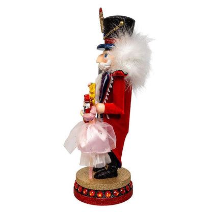 Kurt Adler 15-Inch Hollywood Nutcrackers Prince with Clara Nutcracker - - Nutcracker