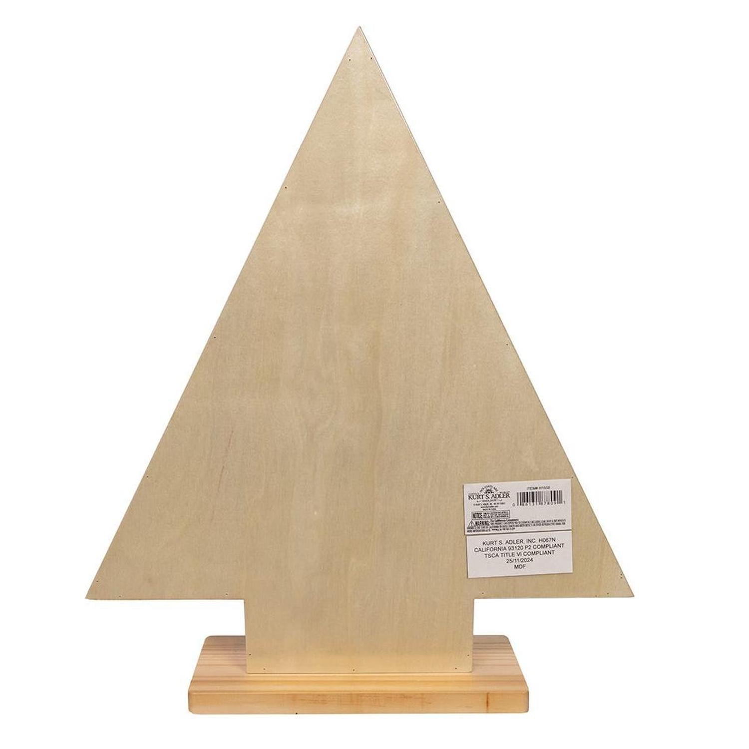 Kurt Adler 15-Inch Wooden Tree Advent Calendar - - Christmas Décor