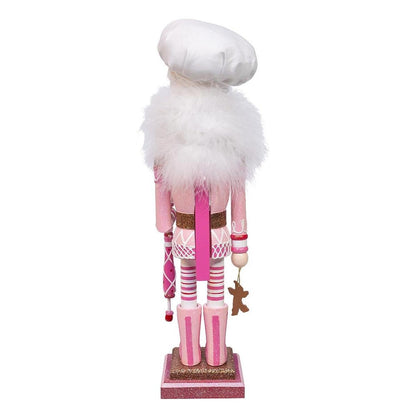 Kurt Adler 16-Inch Hollywood Nutcrackers Pink Gingerbread Baker Nutcracker - - Nutcracker