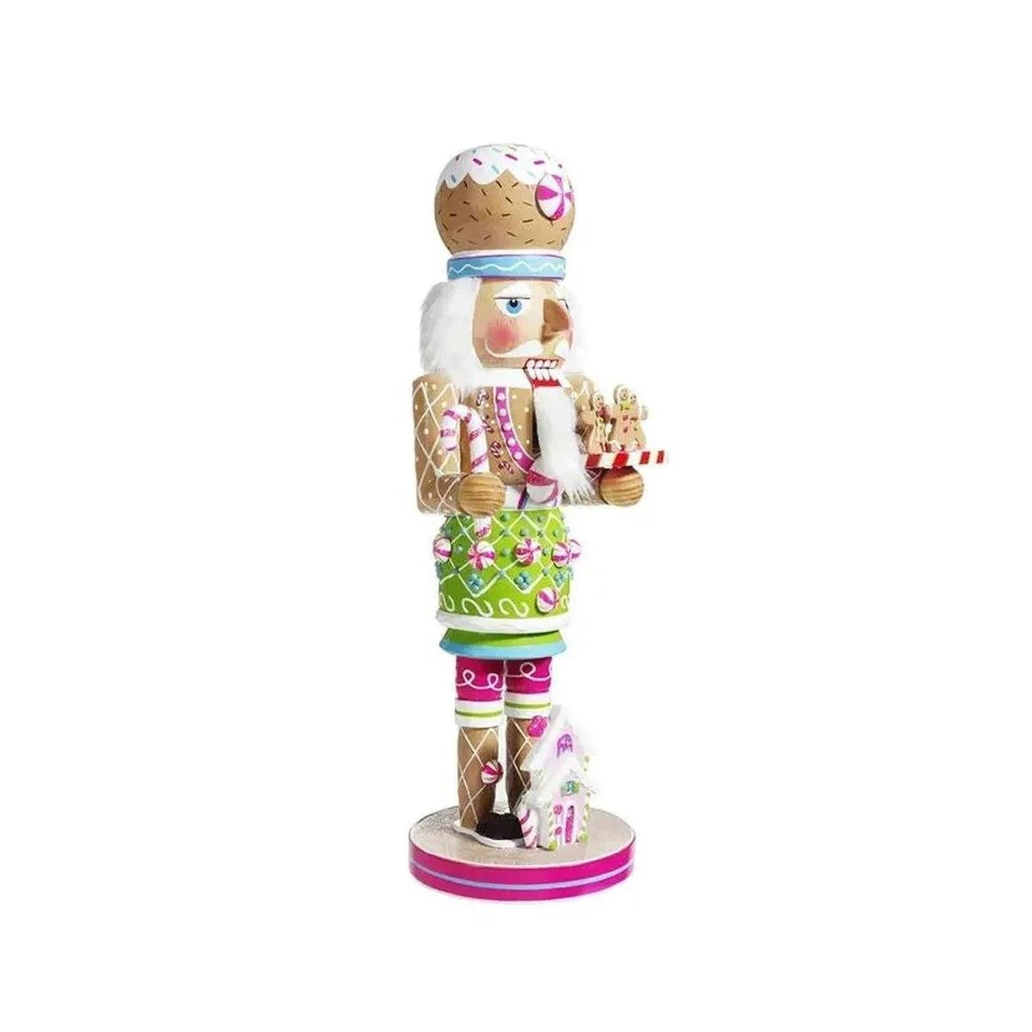 Kurt Adler 16-Inch Wooden Gingerbread Nutcracker - - Nutcrackers