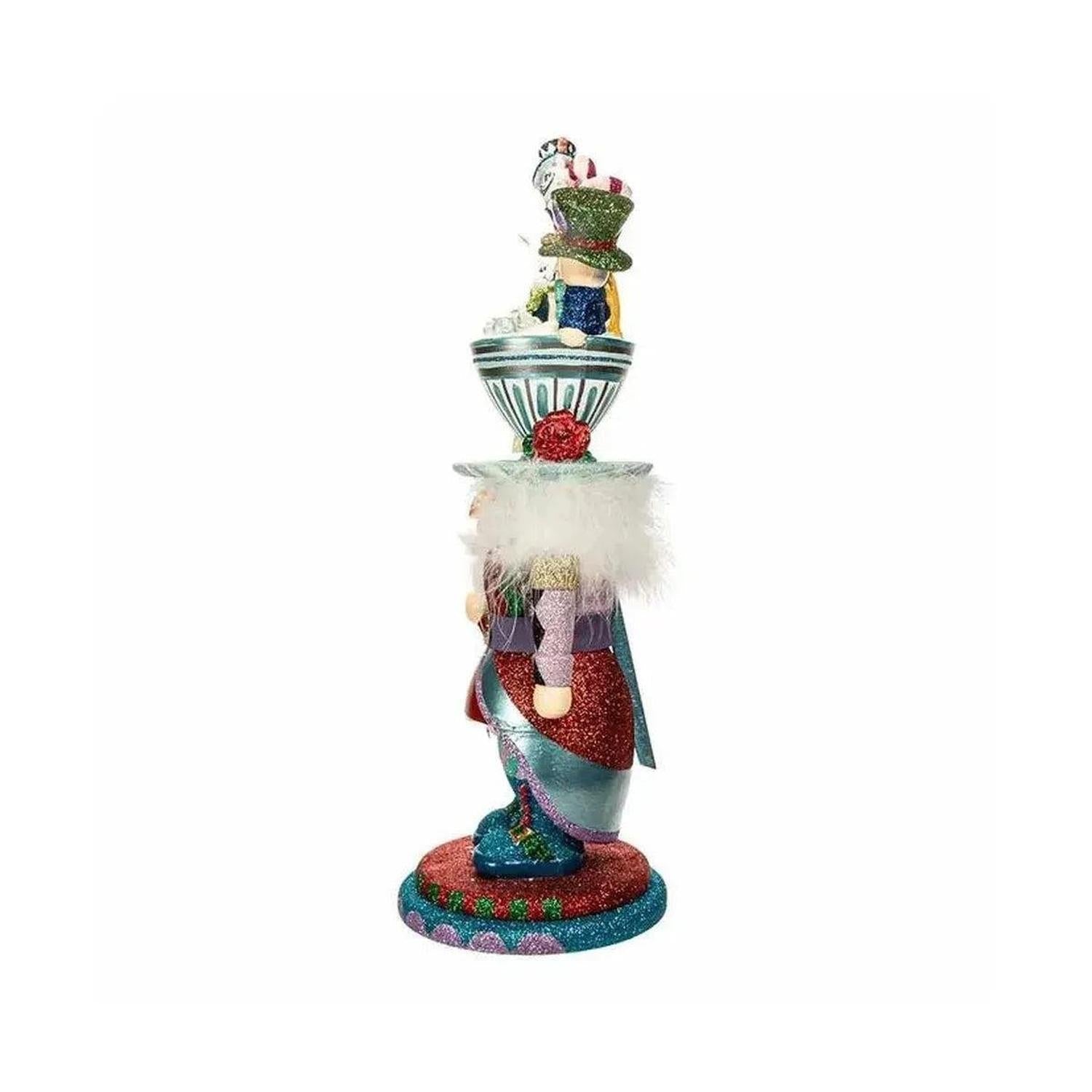 Kurt Adler 18" Hollywood Nutcrackers™ Alice Teacup Hat Nutcracker- Michelle's aDOORable Creations- {{Product type}}