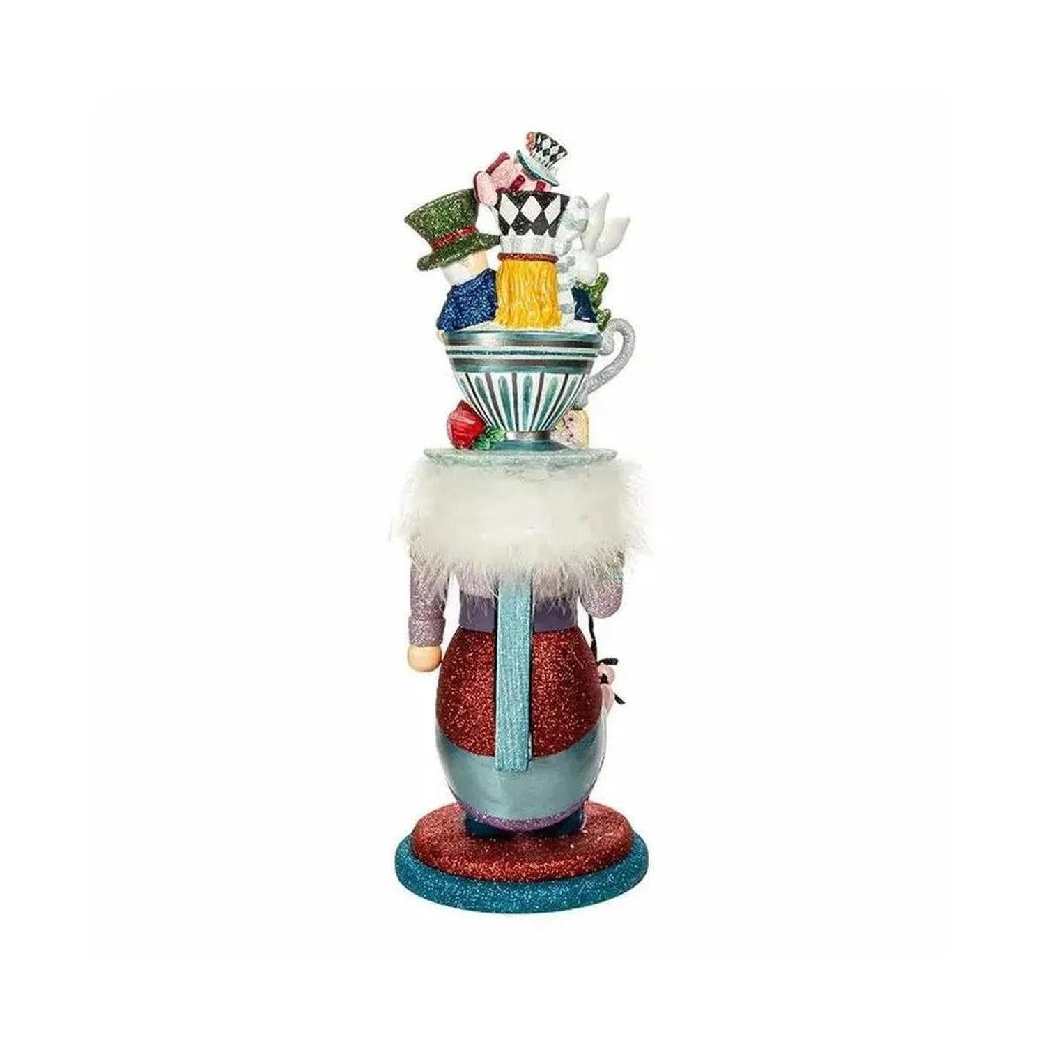 Kurt Adler 18" Hollywood Nutcrackers™ Alice Teacup Hat Nutcracker- Michelle's aDOORable Creations- {{Product type}}