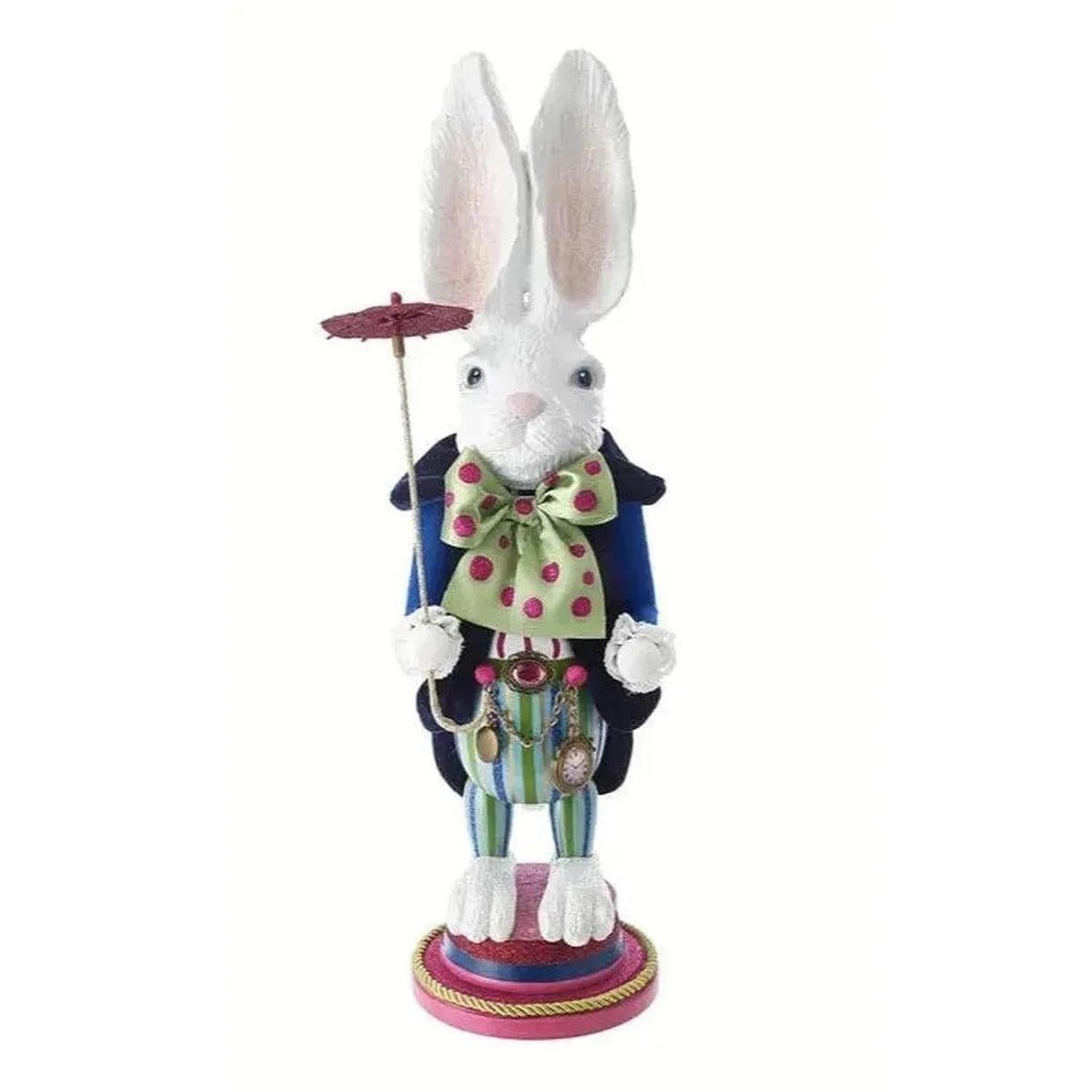 Kurt Adler 18" Hollywood Nutcrackers™ White Rabbit Nutcracker - - Nutcrackers