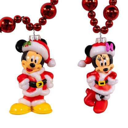 Kurt Adler 4-Foot Mickey and Minnie Lighted Garland - - Christmas Decor