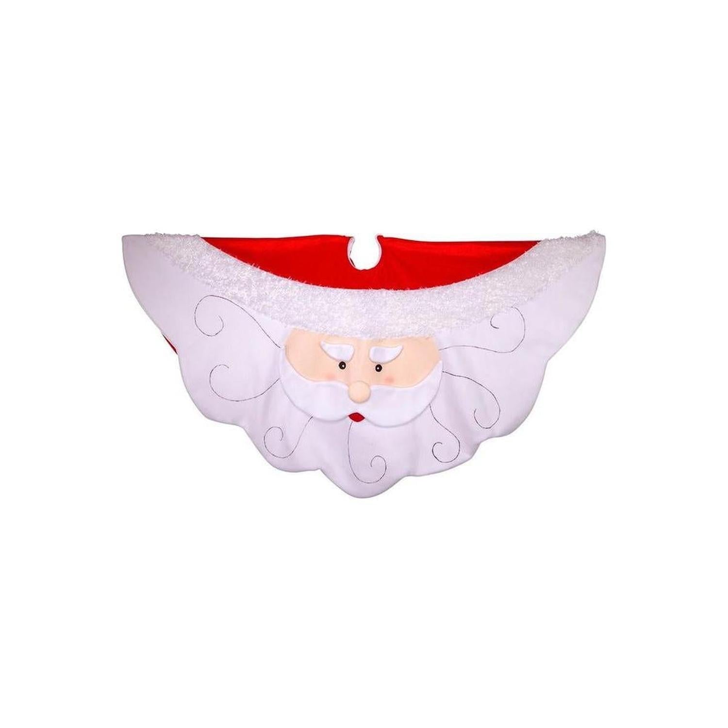 Kurt Adler 52-Inch Santa Tree Skirt - - Tree Skirt