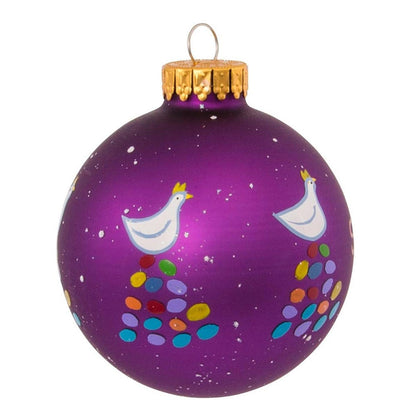 Kurt Adler 65MM Glass 12 Days Of Christmas Ball Ornaments, Set of 12 - - Holiday Ornaments