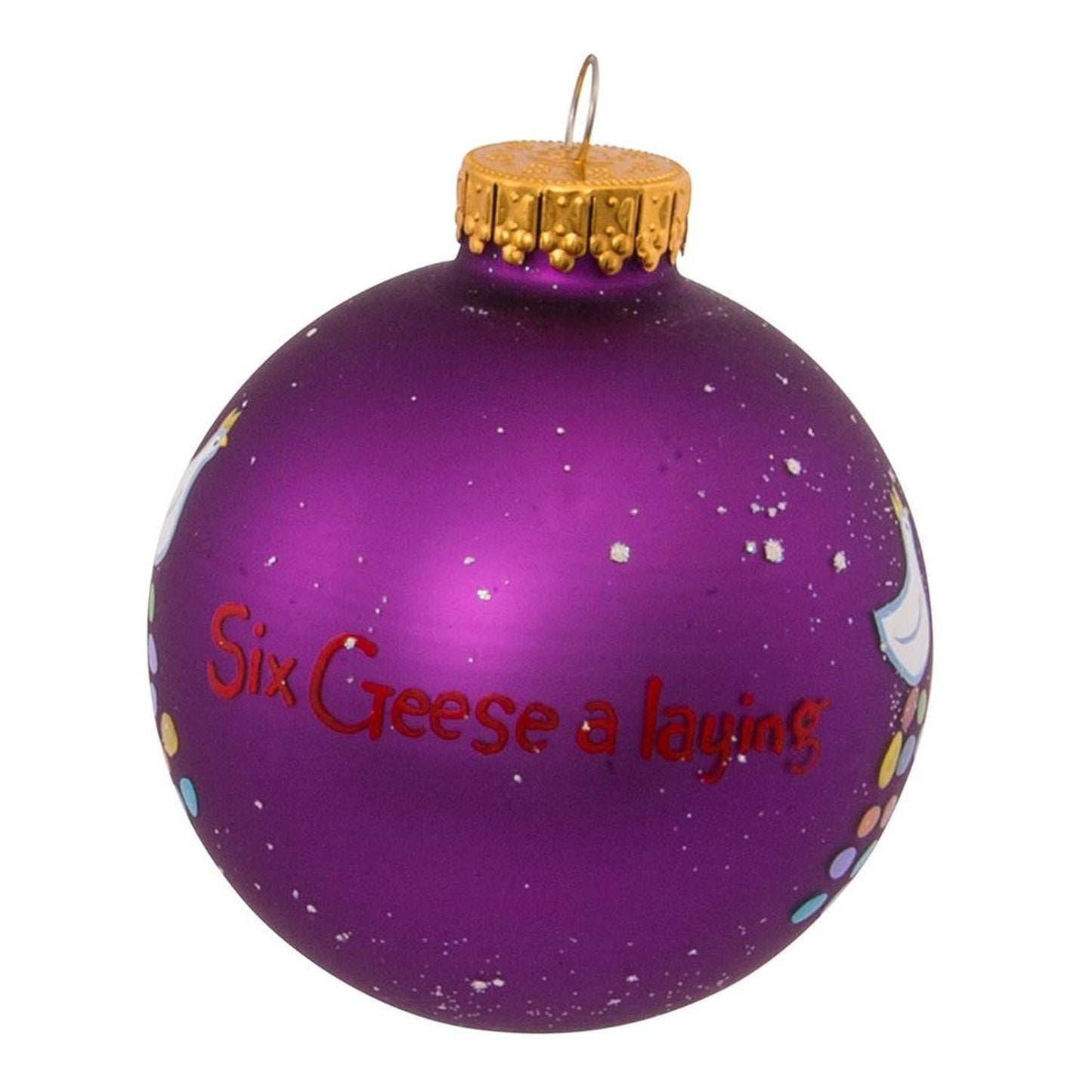 Kurt Adler 65MM Glass 12 Days Of Christmas Ball Ornaments, Set of 12 - - Holiday Ornaments