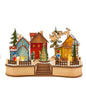 Kurt Adler 7.08-Inch Village Musical LED House with Motion - - Christmas Decor