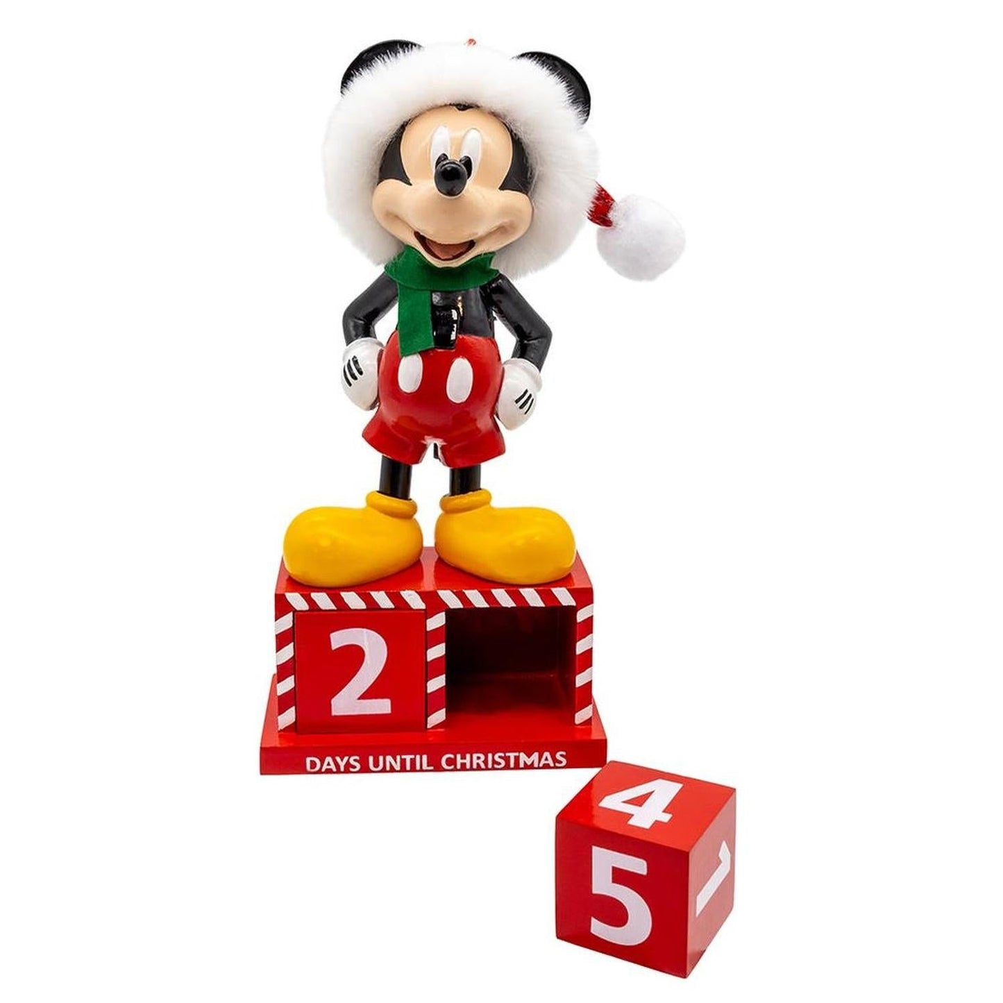 Kurt Adler 8-Inch Disney Mickey Mouse Countdown Nutcracker - Default Title - Christmas Decor