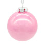 Kurt Adler 80MM Glass Pearlized Pink Ball Ornaments - - Holiday Ornaments