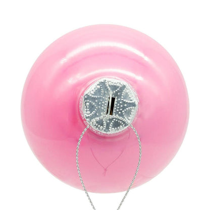 Kurt Adler 80MM Glass Pearlized Pink Ball Ornaments - - Holiday Ornaments