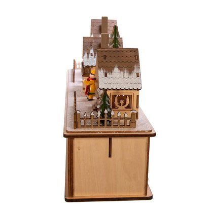 Kurt Adler 8.66-Inch Battery-Operated Village LED House - - Christmas Decor