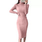 Slim Fit Wrap Knitted Dress - Kia Day Design