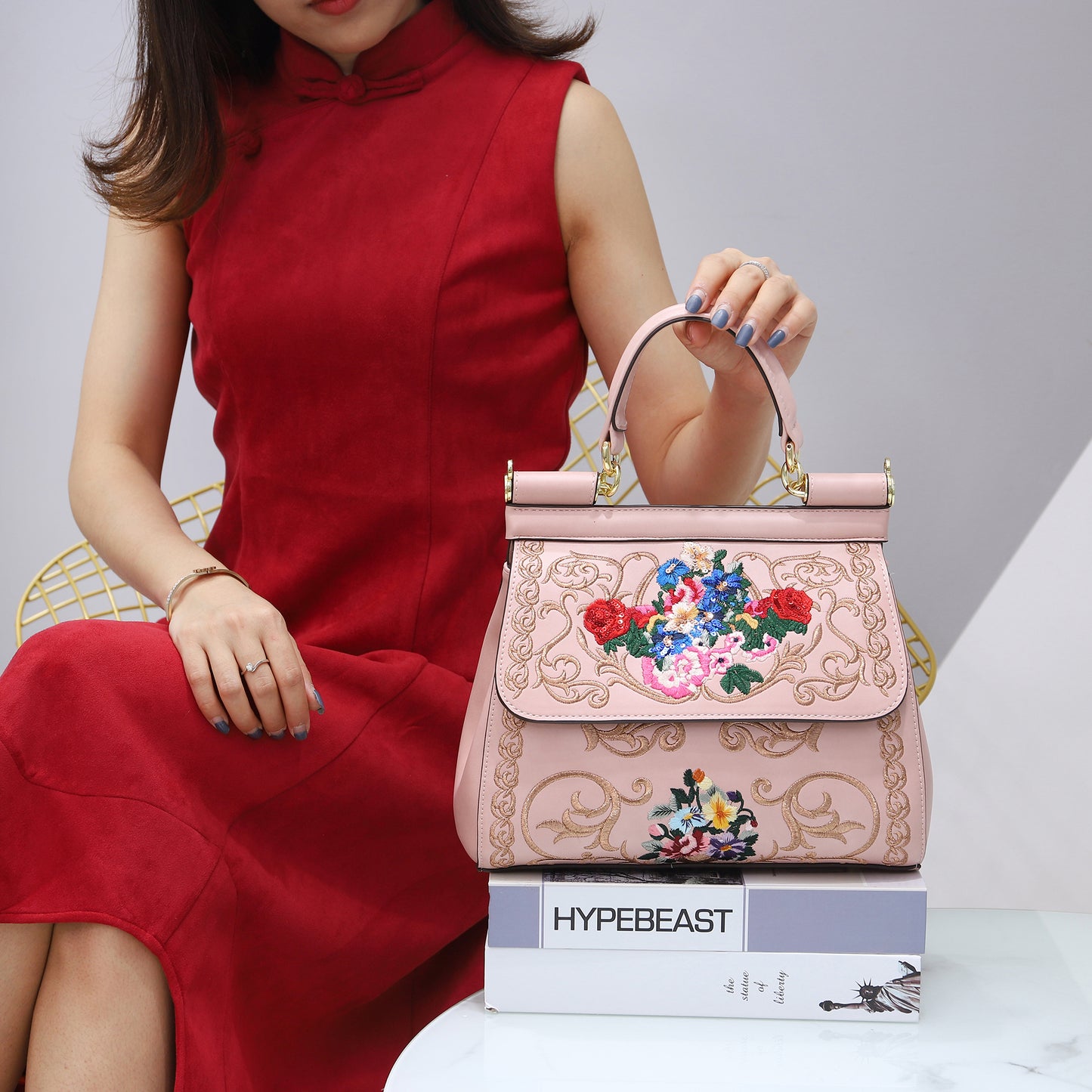 Daily Handbags for Women Embroidery Ladies Bags Female Bags