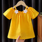 Girls Off Shoulder Blouse Yellow