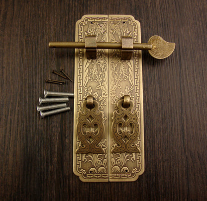 Vintage Pure Copper Antique Chinese Furniture Pure Copper Handle- FLIPSTYLEZLLC- {{Product type}}