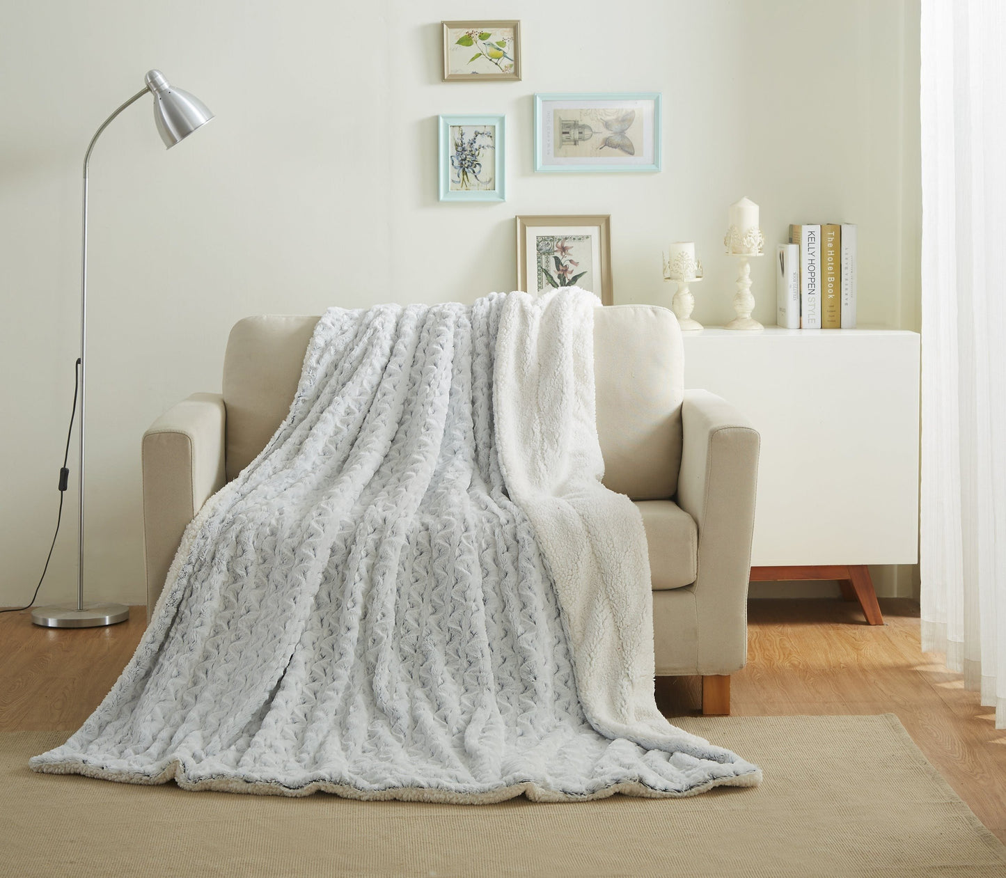 Tache Faux Fur Snowy Owl Super Soft Throw Blanket (#17)- Tache Home Fashion- {{Product type}}