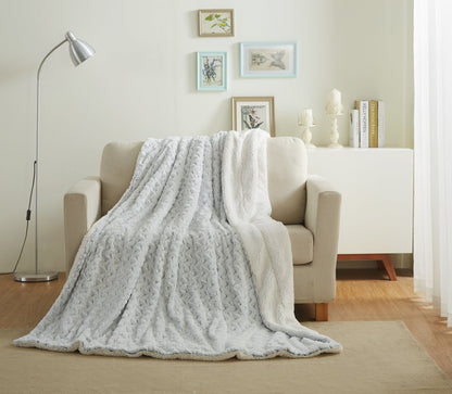 Tache Faux Fur Snowy Owl Super Soft Throw Blanket (#17)- Tache Home Fashion- {{Product type}}