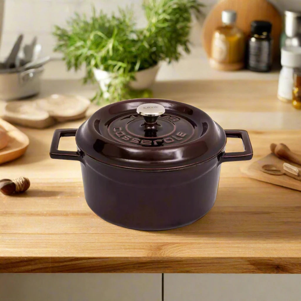 LAVA Premium Round Cast Iron Dutch Oven  7.87 in / 20 cm