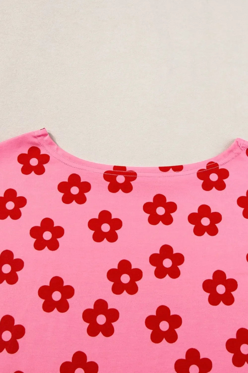 Floral Cropped Tee and Shorts Lounge Set- Shopimist- {{Product type}}