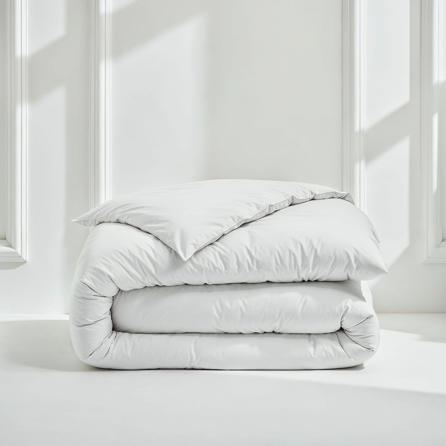Luxe Australian Sateen Duvet Cover - White Button Closure - Home - Bed