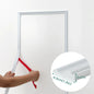 Peel and Stick Panels Molding Trim Flexible Chair Rail Classic Wall Trim YT153-White-3m