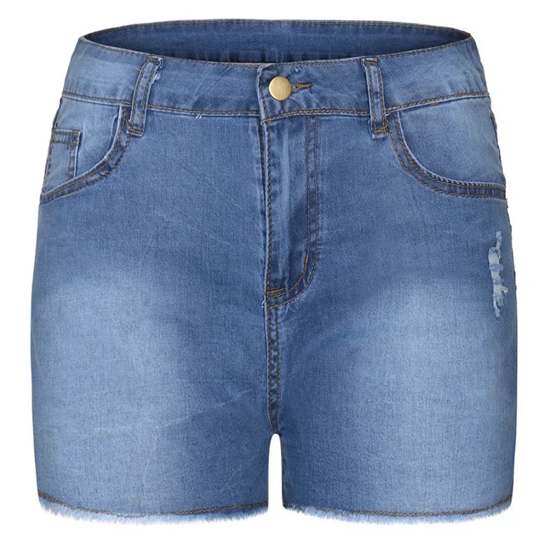 Women's Summer High Waisted Mini Denim Shorts