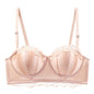 Lace Bustier Bra for Wedding Supports and Shapes - Charming shrimp red one-piece 32 70AB - bra