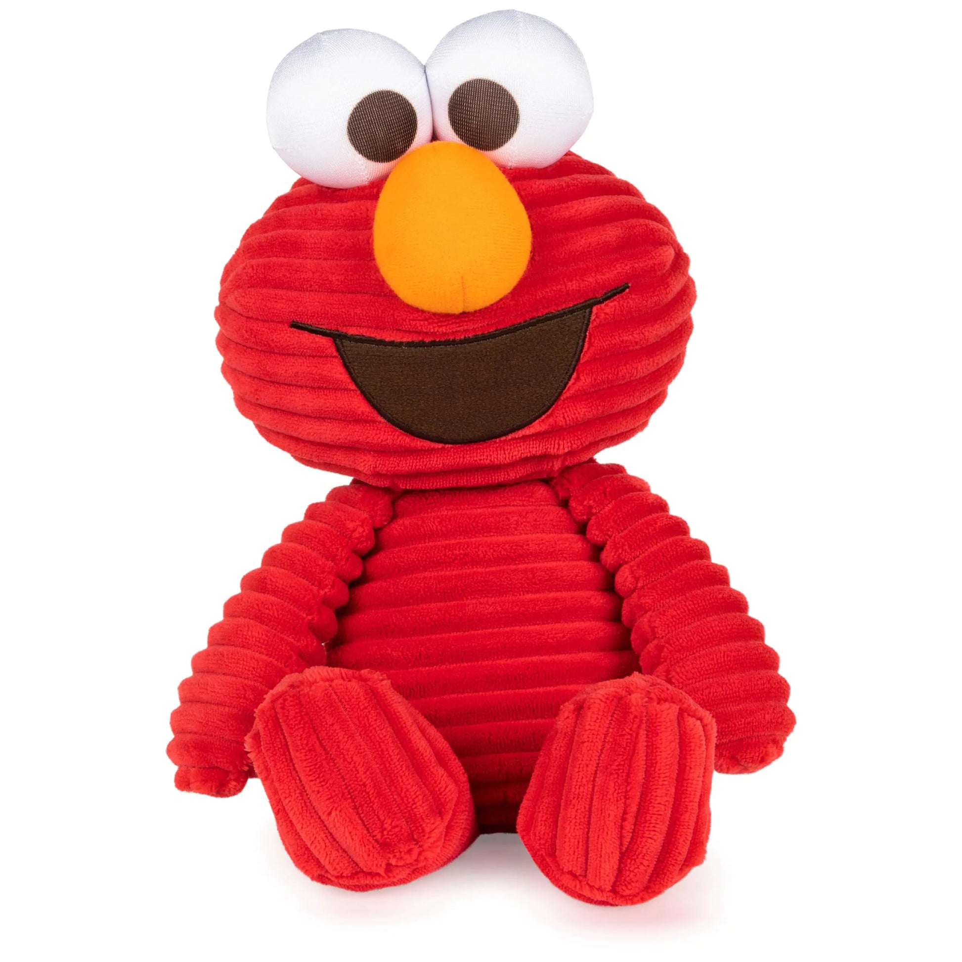 GUND Sesame Street Official Cuddly Corduroy Elmo Muppet Plush Toy - Cuddly Corduroy Elmo - stuffed animal