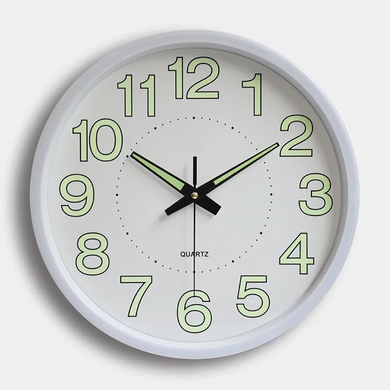 W103 12 Inch a Large Decorative Glow in Dark Luminous Wall Clock