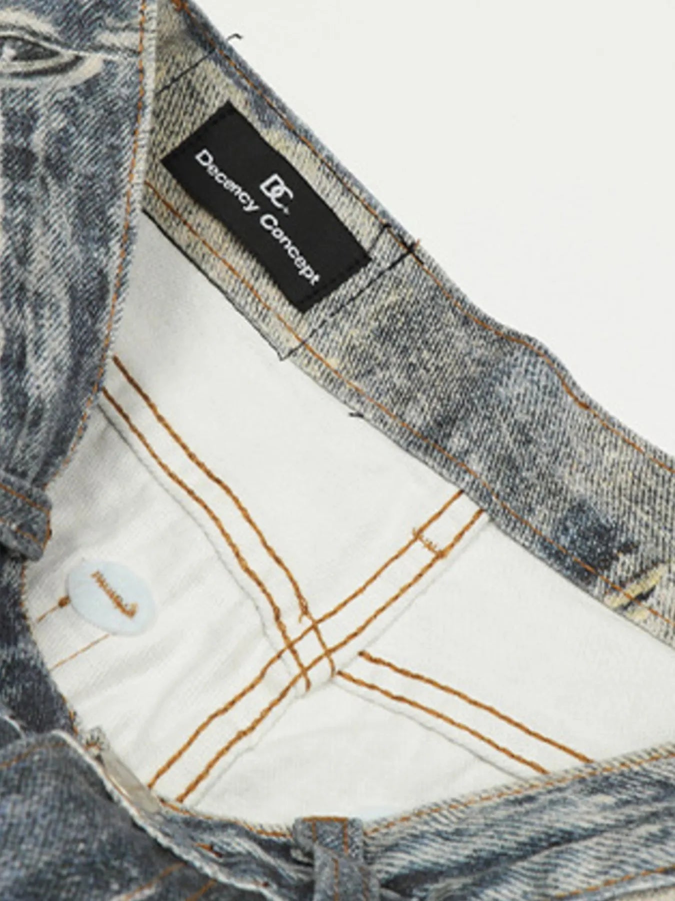 Men's Vintage Wide Leg Denim Jeans - -