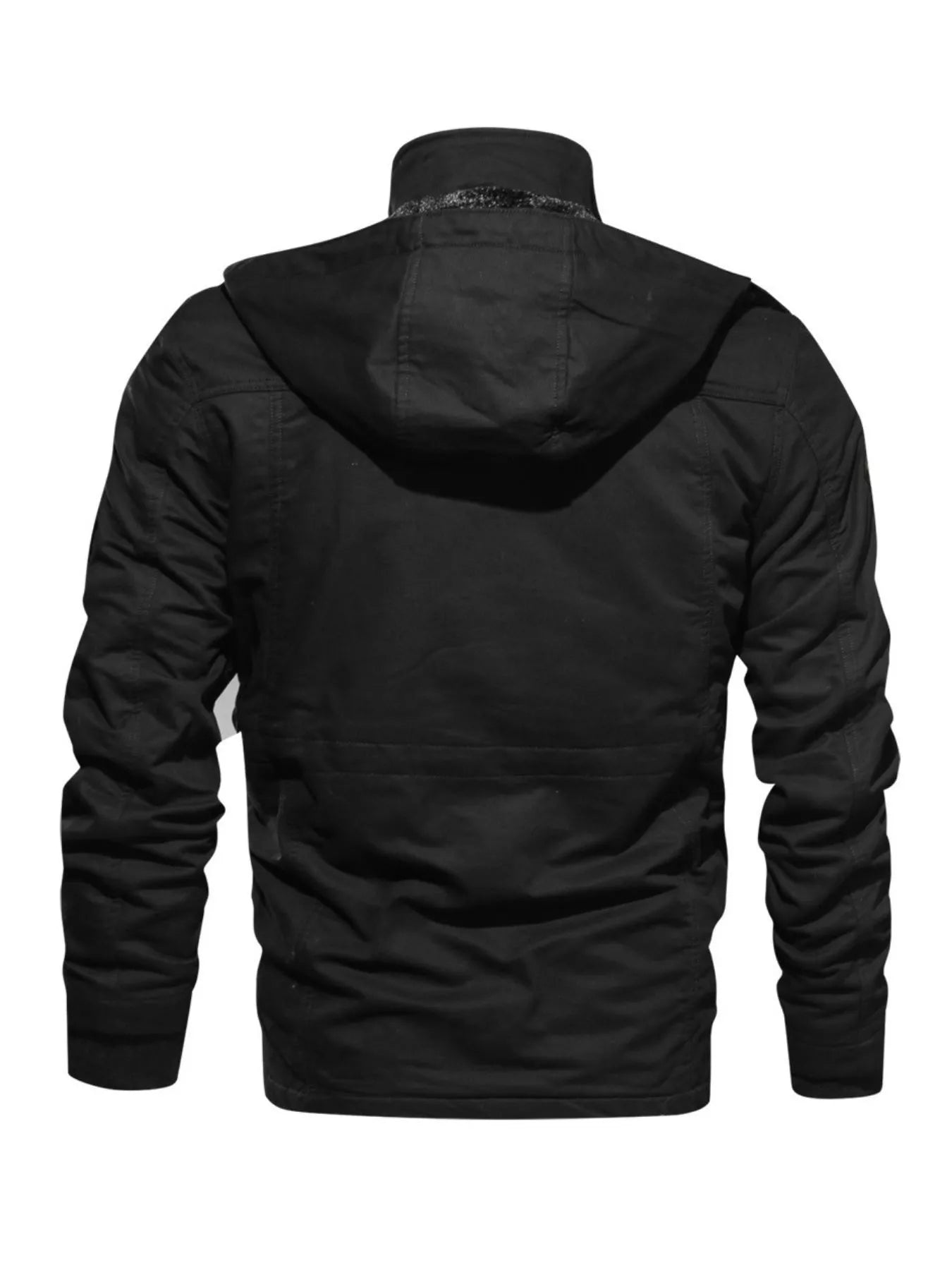 Men's Plus Size Zip Up Warm Winter Coat - -