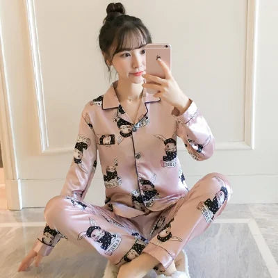 Two Piece Pajama Set Women Ladies Woman's Pajamas