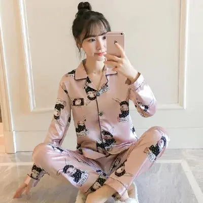 Two Piece Pajama Set Women Ladies Womans Pajamas