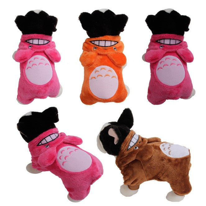 Pet Dog Clothes Pet Dog Warm Coat With Hooded Cute Animal Totoro Pack